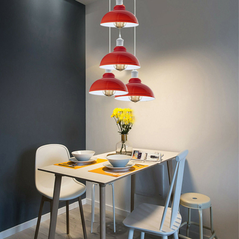 Gatesville 4 - Light Red Cluster Pendant