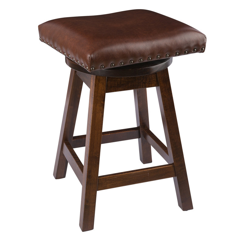 Tabouret de bar pivotant & Canby, Tabac riche, Tabouret de bar (assise de 30 po de hauteur)