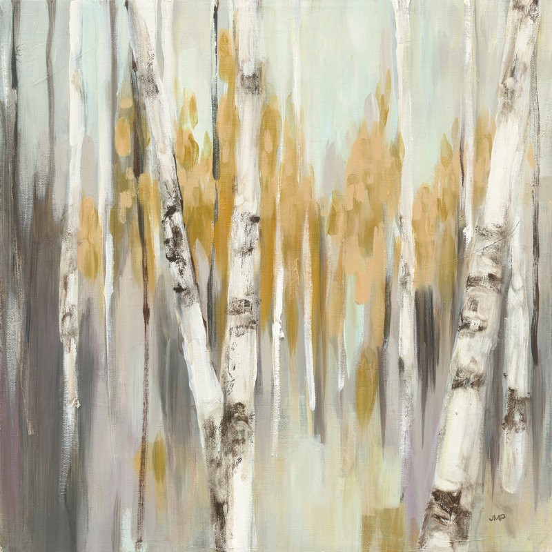 Silver Birch I by Julia Purinton - Wrapped Canvas Painting, 51cm H x 51cm W x 3.8cm D