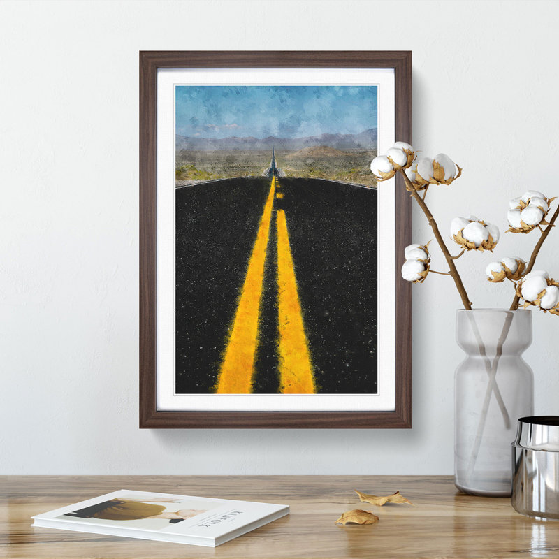 Horizon of Nevada - Framed Print, Walnut Framed, 45cm H x 33cm W x 2cm D