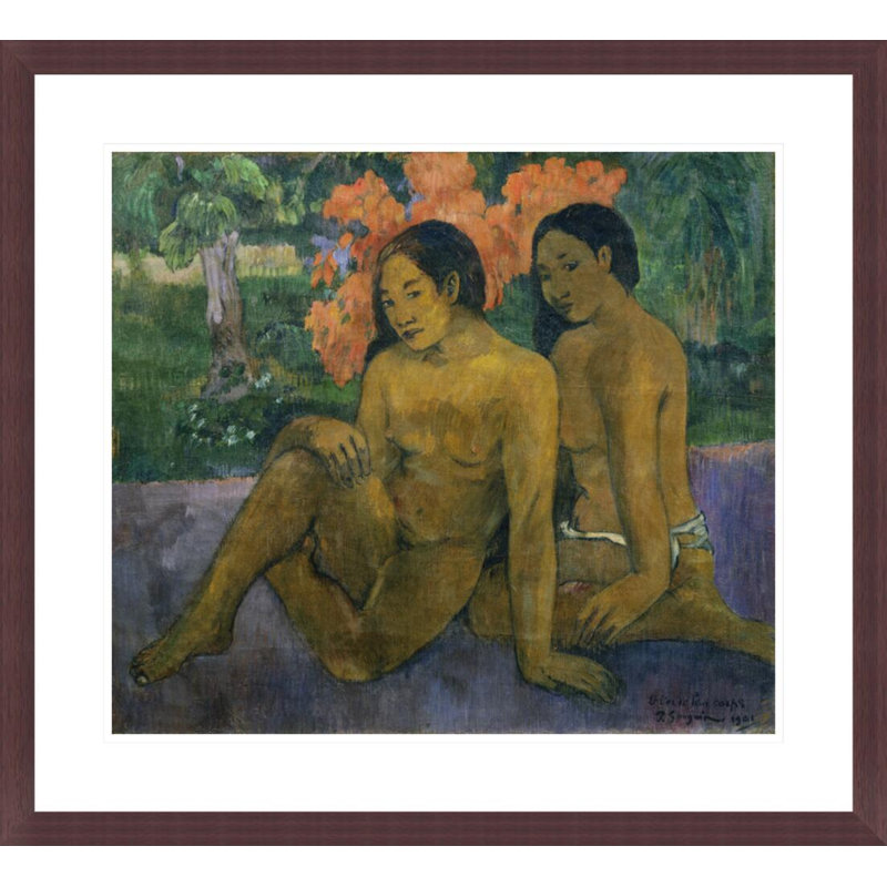 "L'or de leurs corps" par Paul Gauguin - Reproduction giclée encadrée, H 23,5 po x l 25,88 po