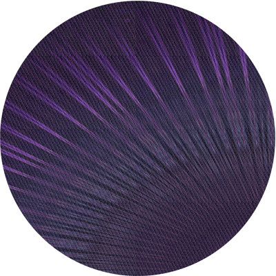 Tapis noir/zone mauve à motifs