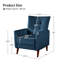 Fauteuil inclinable Amaurie Tacho avec dossier capitonné-1226636064