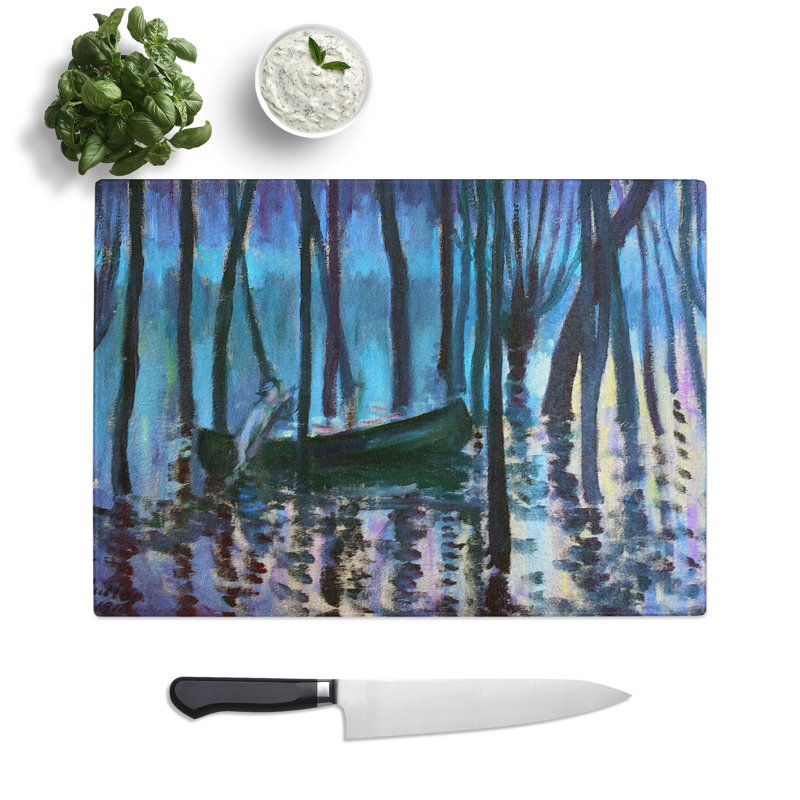 In His Canoe by Theodore Earl Butler Chopping Board, 0.4cm H x 20cm W x 28.5cm L