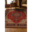 Tapis rouge en coton imprimé chenille Guria-498386290