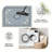 Dusty Blue Garden area rugs for Living Room, Soft and Comfortable, Suitable for all seasons, easy to maintain, machine washable Indoor floor mat, Under Table Farmhouse suitable for Bedroom, Dining Room, Study, Patio, Balcony, Home Decor-1424532679