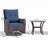  Imalai Outdoor Rocking Swivel Rattan Chair Set Removable Cushions & Coffee Table-664410494