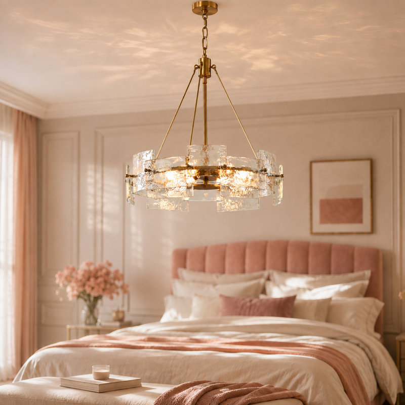 Hanshelmut 6-Light Dimmable Drum Chandelier, 20.5