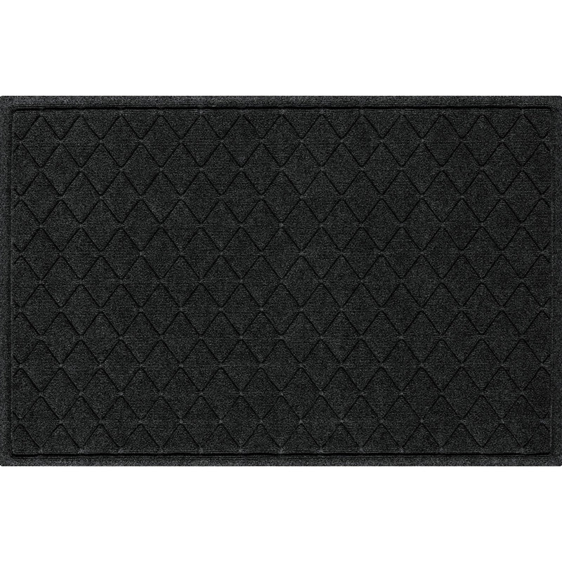 Paillasson intérieur / extérieur WaterHog® Argyle 35 po x 59 po, Anthracite, Rectangle 34' x 54'