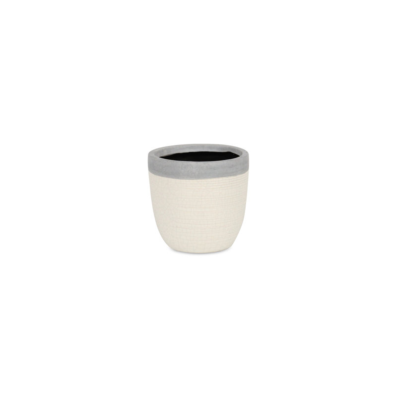 Handmade Pot Planter, 4" H x 4.25" W x 4.25" D