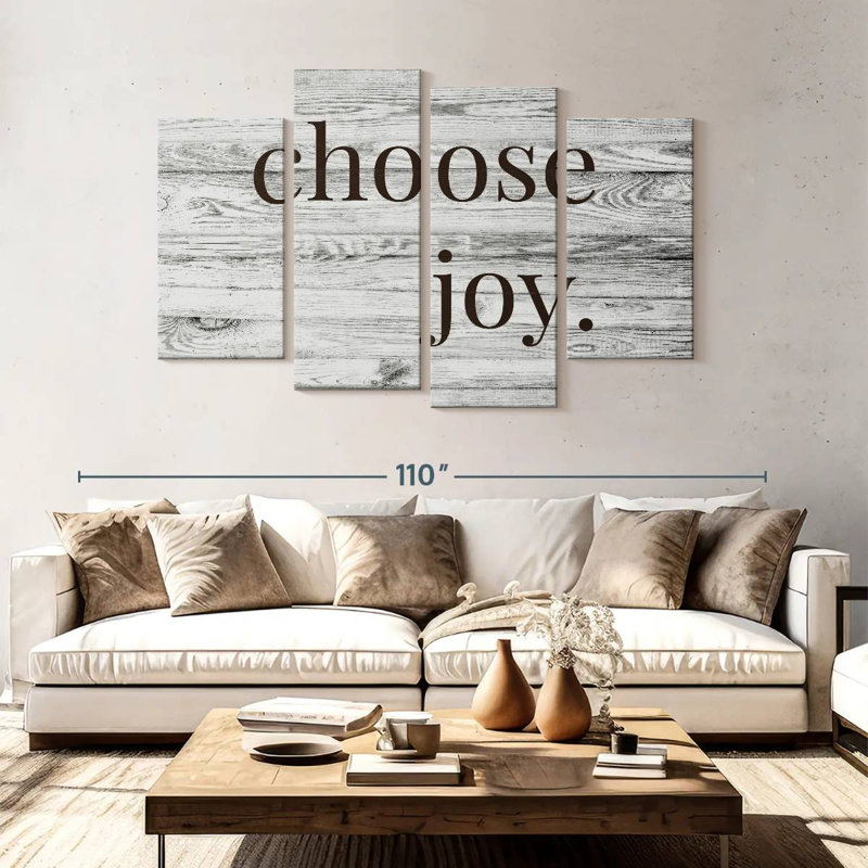 Tergel Choose Joy Typography, 54" H x 84" W
