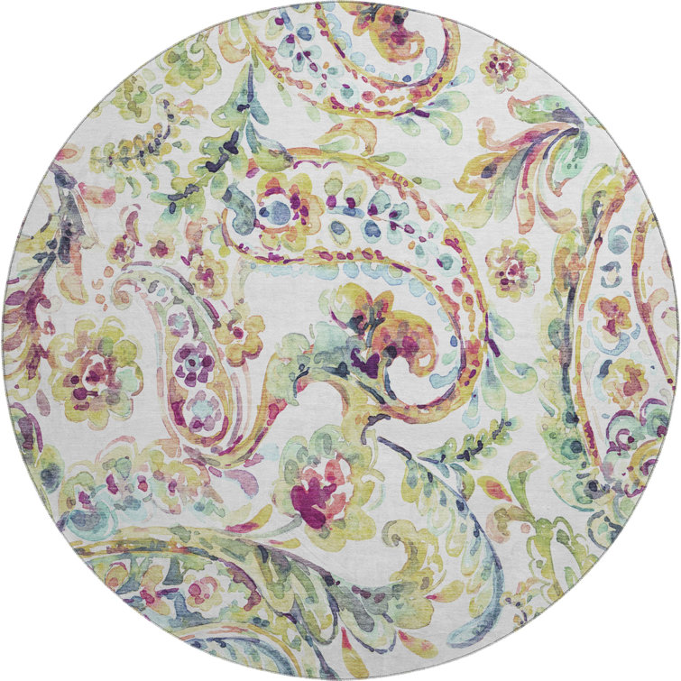 Premium Machine Washable Prisco Ivory Rug
