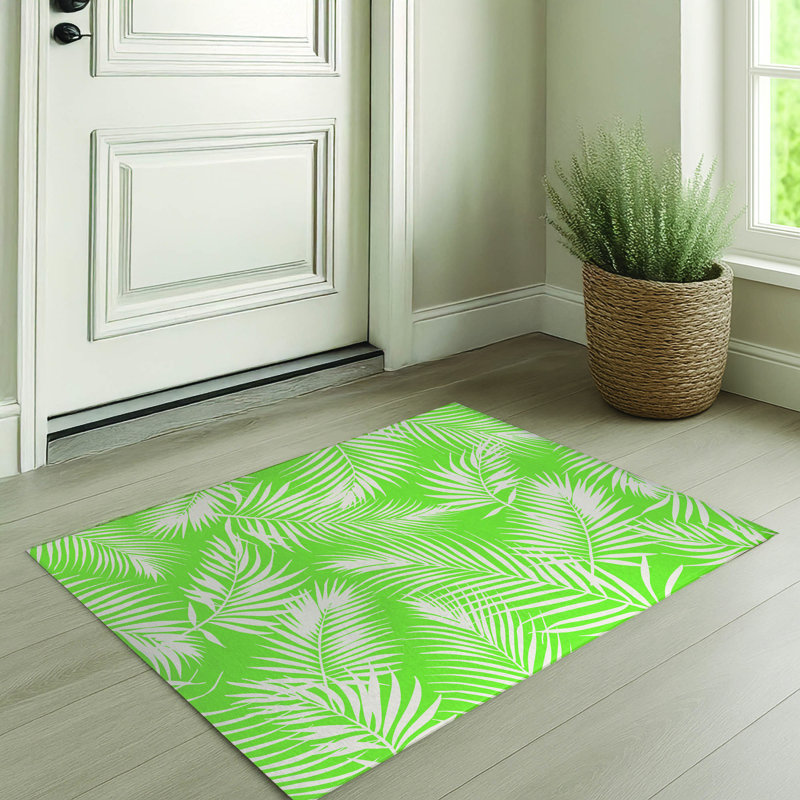 Paillasson Waving Palms, Vert, L 60 po x L 84 po