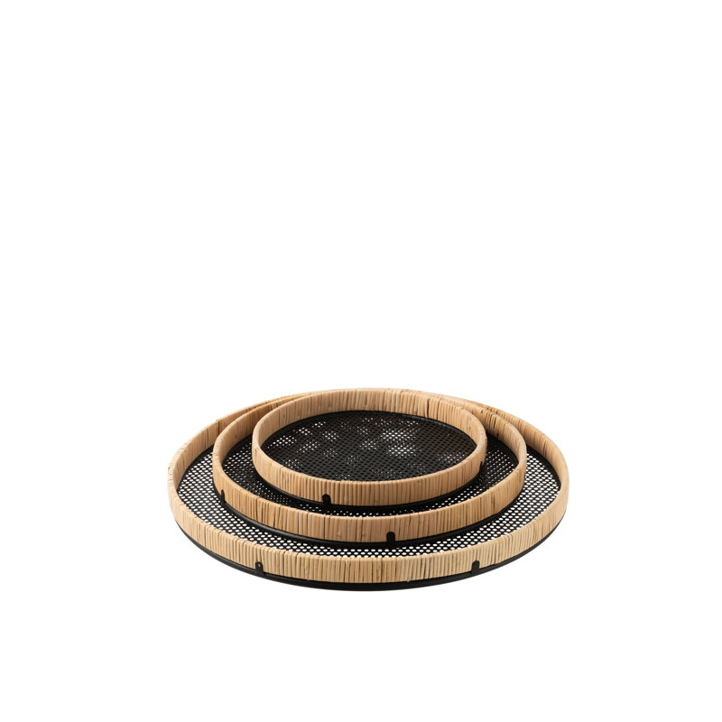 Hamund Tray - Set of 3, Black