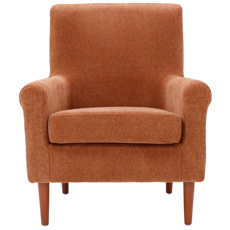 Fauteuil de 28 po de largeur Ronald, Mélange de polyester orange