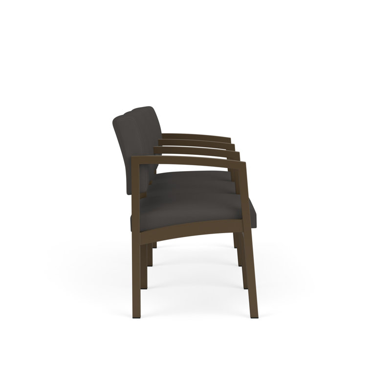 Structure en métal 3 places Lenox, Noir Patriot Plus - Vinyle lavable au chiffon, Bronze