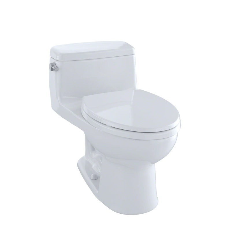 Supreme® Eco 1.28 GPF Elongated One-Piece Toilet (Seat Included), Cotton