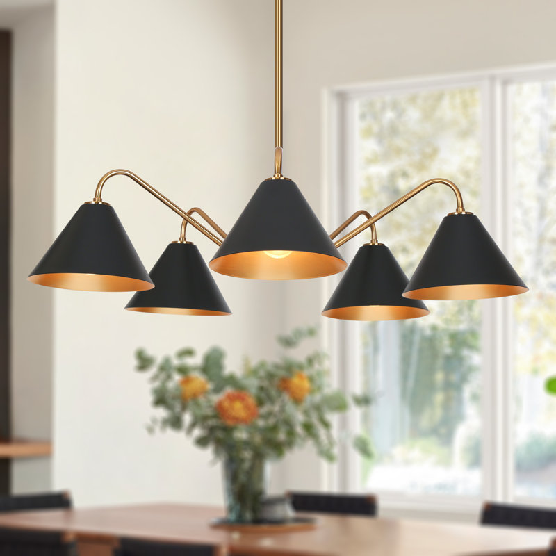 Latieka 5 - Light Wagon Wheel Chandelier