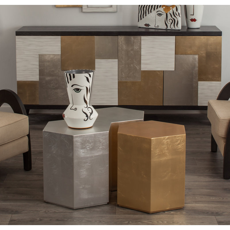 End Table, Gold