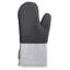 Gants de cuisine noirs avec doublure matelassée et épaisse résistante à la chaleur avec néoprène