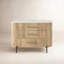 Carmela White Marble & Mango 3 Drawer Dresser