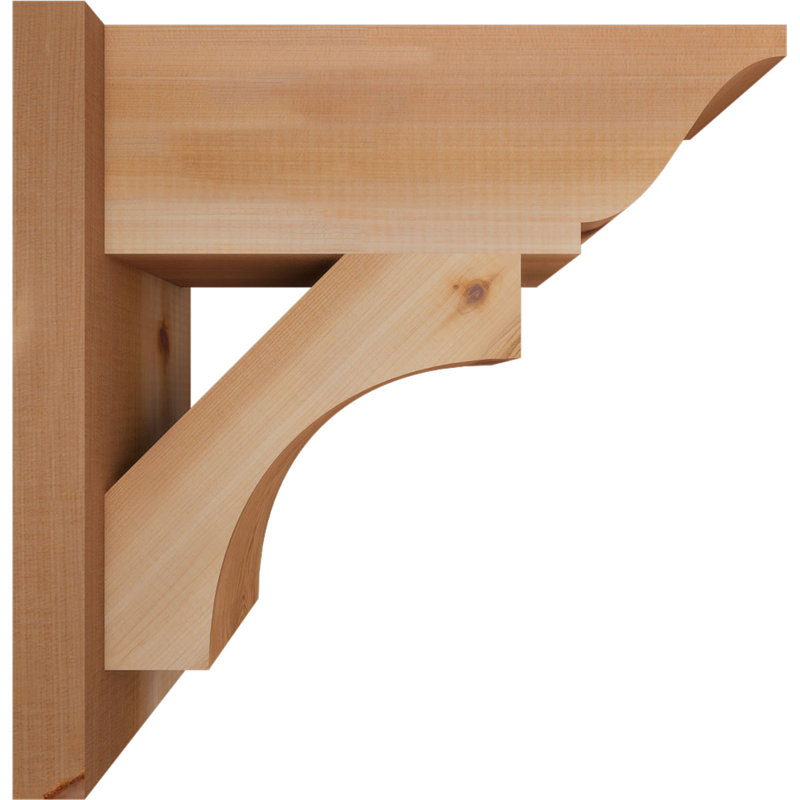 Persienne en bois Westlake, P 18 po x H 18 po, Cèdre rouge occidental l 7 1/2 po (lisse)