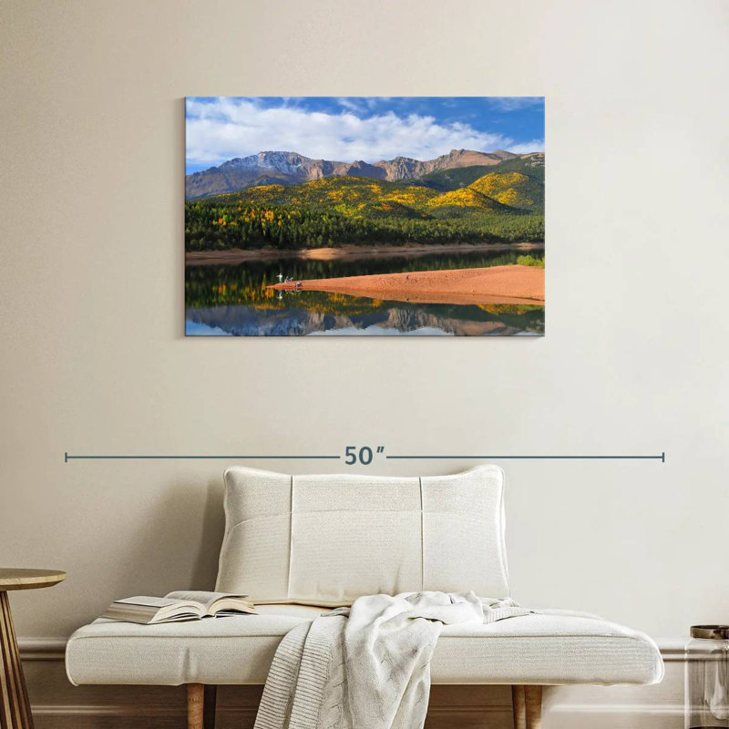 Alvord Pikes Peak Mountain Lake, 24" H x 36" W