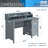 Techni Mobili Classic Office Desk With Storage, Grey, Perfect For Organized And Efficient Workspaces
