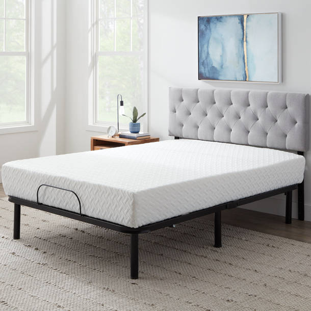 The Twillery Co.® Shreya Upholstered Adjustable Bed with Wireless ...