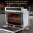 30-Inch Built-In Electric Wall Oven, 4.8 Cu.Ft Stainless Steel Convection Oven with Self-Cleaning, Touch Controls, Child Safety Lock, and Blue Enamel Interior