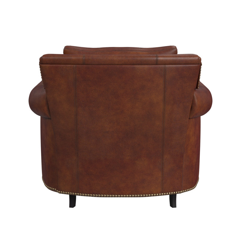 Richardson Armchair, Natural Brass with Turned Leg