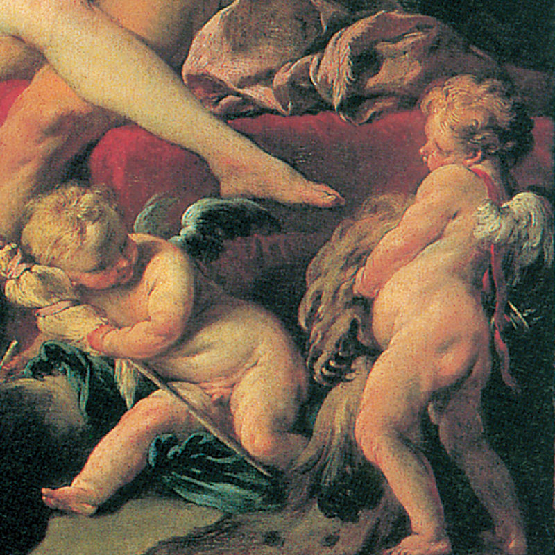 «Hercules and Omphale, 1735» par François Boucher, reproduction d'art encadrée, null