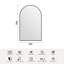Lunara Arch Wall Mirror with Tempered Glass & Aluminum Alloy Framed for Accent/Vanity/Bathroom-12357055