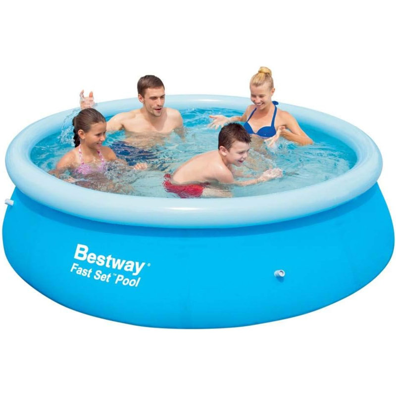 Polyvinyl Chloride (PVC) Round Inflatable Pool 26cm H x 96.1cm W x 96.1cm L