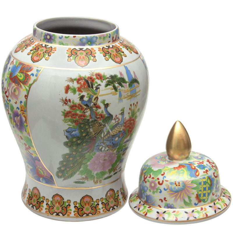 Pot de temple chinois intemporel, Jardin Satsuma, 18"
