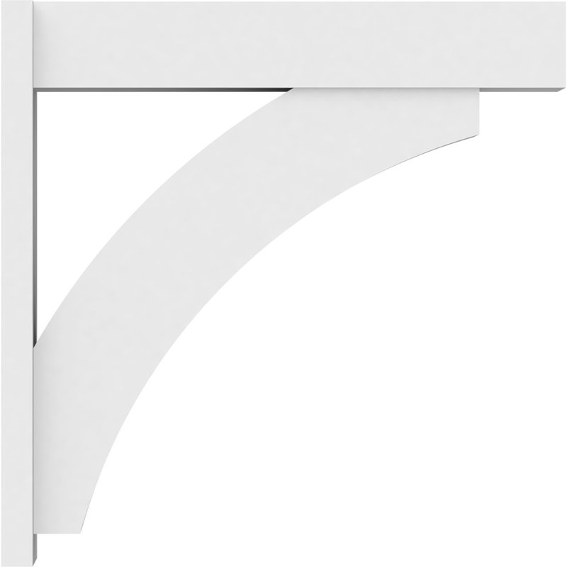 Persienne en PVC de qualité architecturale avec extrémités en bloc Thorton, L 7 po, H 36 po x P 36 po