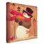 « bonhomme de neige », art sur toile-31978102