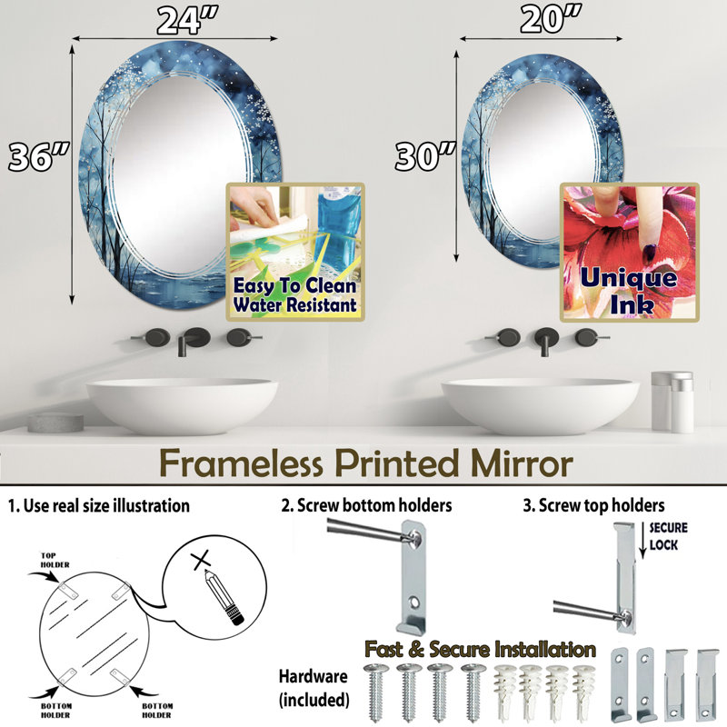 Miroir Brassiewood, 30 po x 20 po