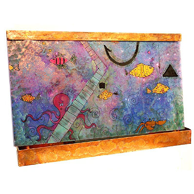 Happy Fish Horizontal Wall Fountain
