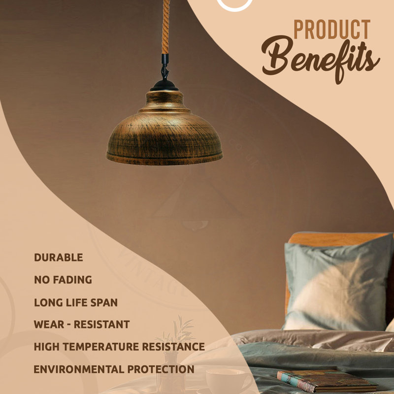 Kathryn 1 - Light Single Pendant, Yes, Brushed Copper