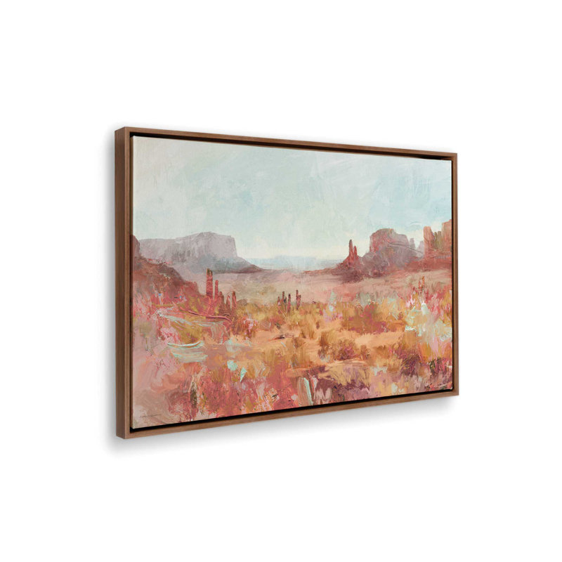 «Dusky Dirt» par Kamdon Kreations, reproduction d'art, Framed Canvas, Brown, 24 W x 18 H