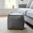 Qiviut Gray Square Pouf-283849748