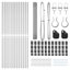 120cm H x 2500cm W Metal Border Fencing