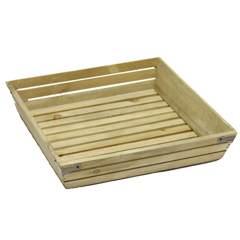 Caisse en bois manufacturé superficielle