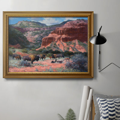 Caprock Canyon - Peinture sur toile encadrée