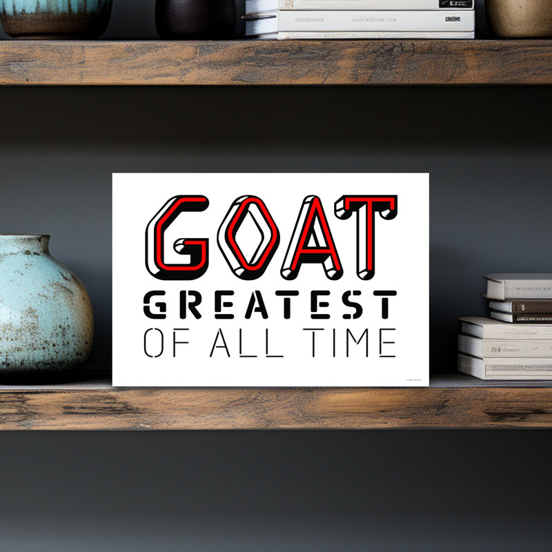 Art mural contemporain audacieux Gamer Goat, H 12 po x l 18 po