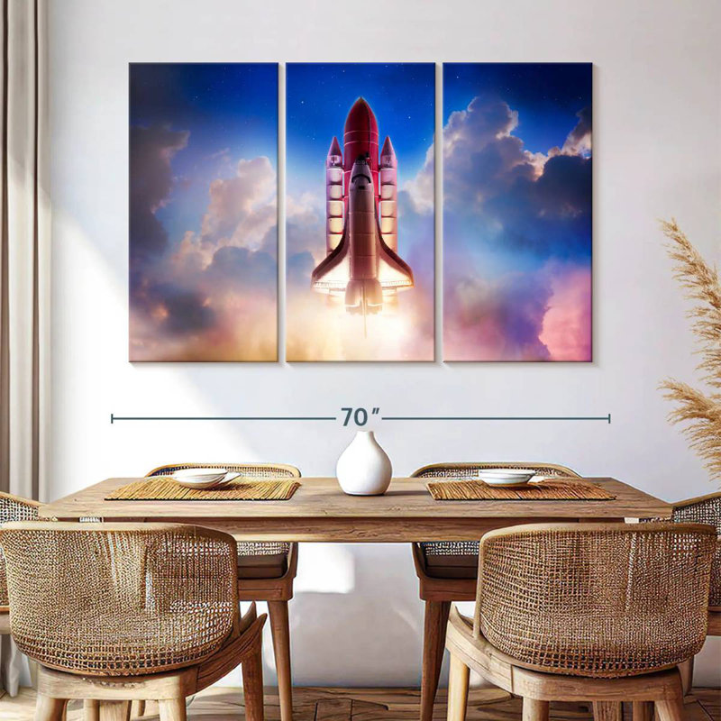 Oberle Rocket To The Sky, 42" H x 65" W