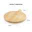 Sur La Table Paddle Board for Serving Meats, Vegetables and Cheeses, Easy to Clean, Made with FSC Certified Materials, Colour Me Happy, Natural Wood-110830342