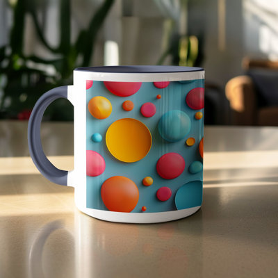 Polka Dot 11oz Accent Coffee Mug