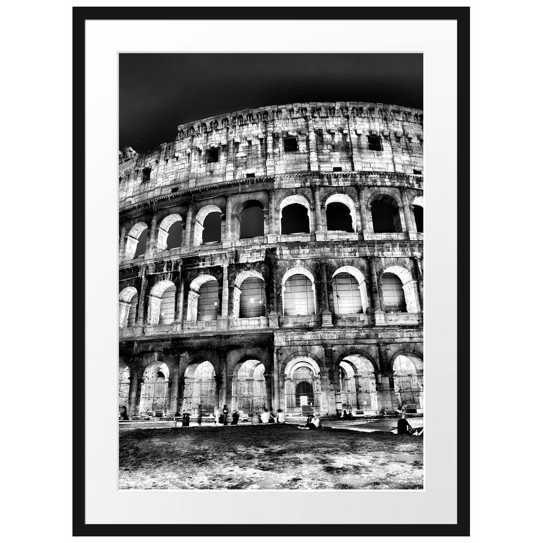 Gerahmtes Poster Colosseum in Rom Italien Italien